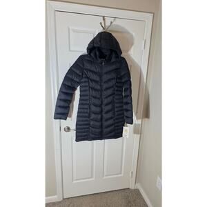 DKNY Water Resistant Packable Puffer Coat Hooded Light-weight